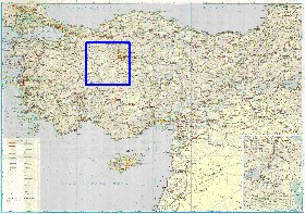 carte de des routes Turquie