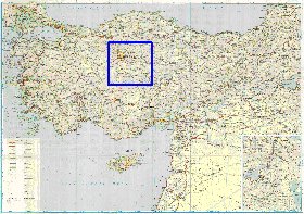 carte de des routes Turquie