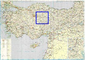 carte de des routes Turquie