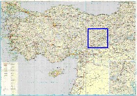 carte de des routes Turquie