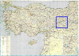 mapa de de estradas Turquia