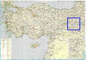 carte de des routes Turquie