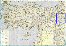 mapa de de estradas Turquia