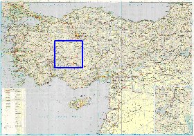 carte de des routes Turquie