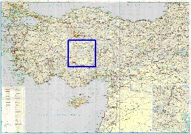 carte de des routes Turquie