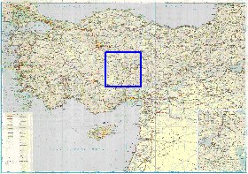 carte de des routes Turquie