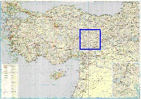 carte de des routes Turquie