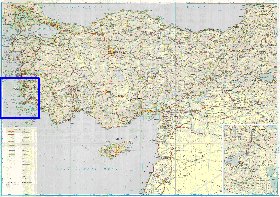 carte de des routes Turquie