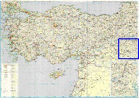 carte de des routes Turquie