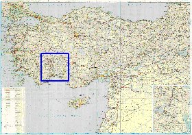 carte de des routes Turquie