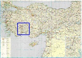 mapa de de estradas Turquia