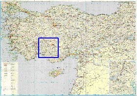 carte de des routes Turquie