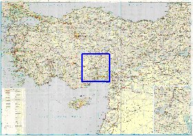 carte de des routes Turquie