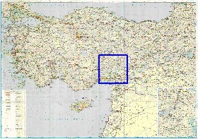 carte de des routes Turquie