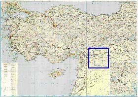 carte de des routes Turquie