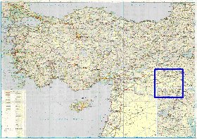 carte de des routes Turquie