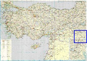 carte de des routes Turquie