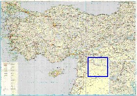 mapa de de estradas Turquia