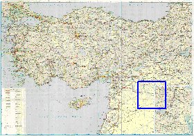 carte de des routes Turquie