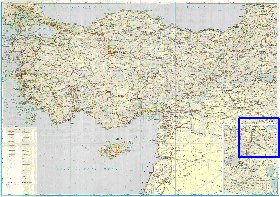 carte de des routes Turquie