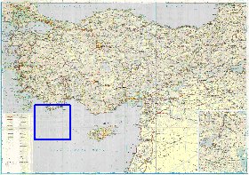 carte de des routes Turquie