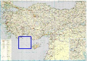 carte de des routes Turquie