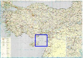 mapa de de estradas Turquia