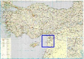 carte de des routes Turquie