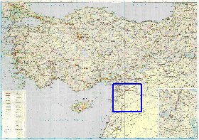 mapa de de estradas Turquia