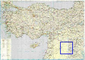 carte de des routes Turquie