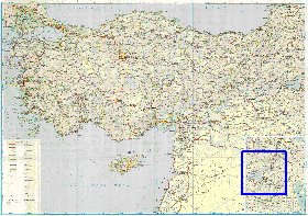 carte de des routes Turquie