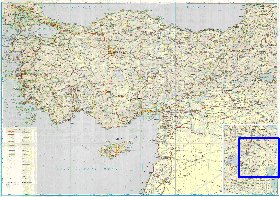 carte de des routes Turquie