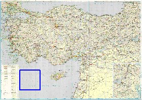 carte de des routes Turquie