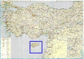 carte de des routes Turquie