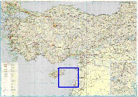 carte de des routes Turquie