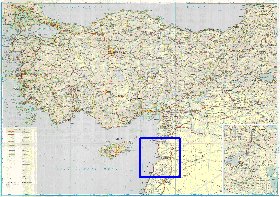 carte de des routes Turquie