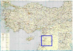 carte de des routes Turquie