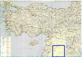 carte de des routes Turquie