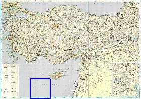 carte de des routes Turquie