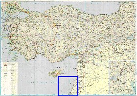 carte de des routes Turquie