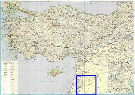 carte de des routes Turquie