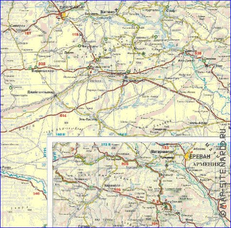 carte de des routes Turquie