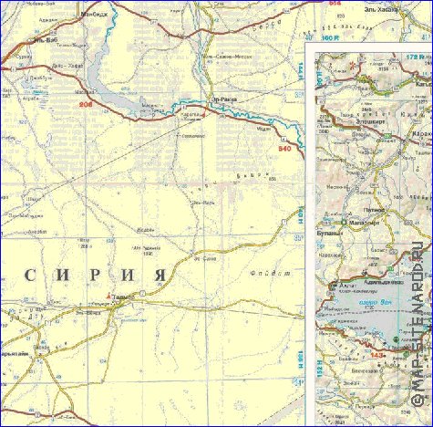 carte de des routes Turquie