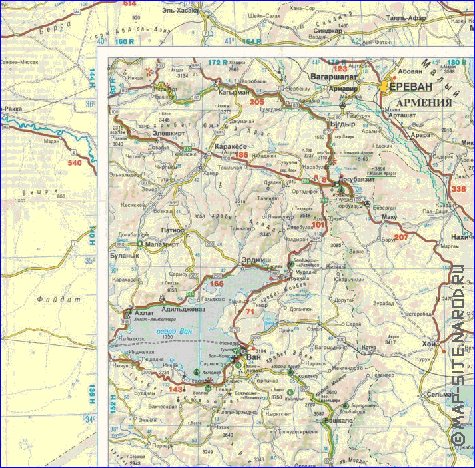 mapa de de estradas Turquia