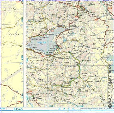 mapa de de estradas Turquia