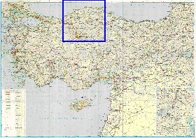 carte de des routes Turquie