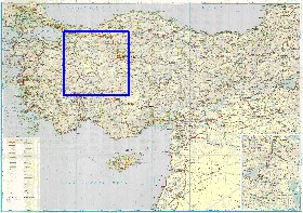 mapa de de estradas Turquia