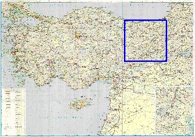 carte de des routes Turquie