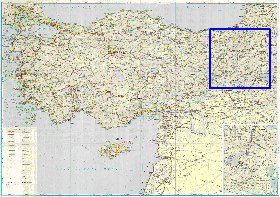 carte de des routes Turquie