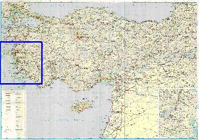 carte de des routes Turquie